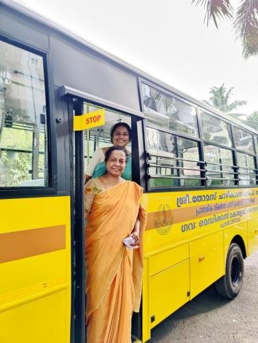 New Bus for Community Medicine Department from MP Sri. Thomas Chazhikadan